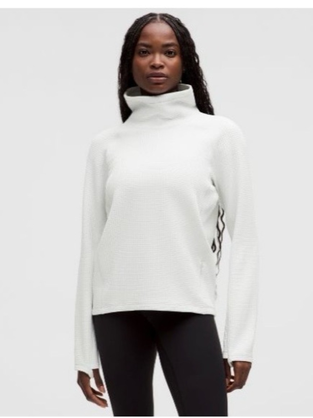lululemon athletica White Funnel Neck Sweater